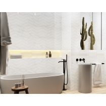 SCULPTURE - 13X36, ORO CHEVRON, GLOSSY